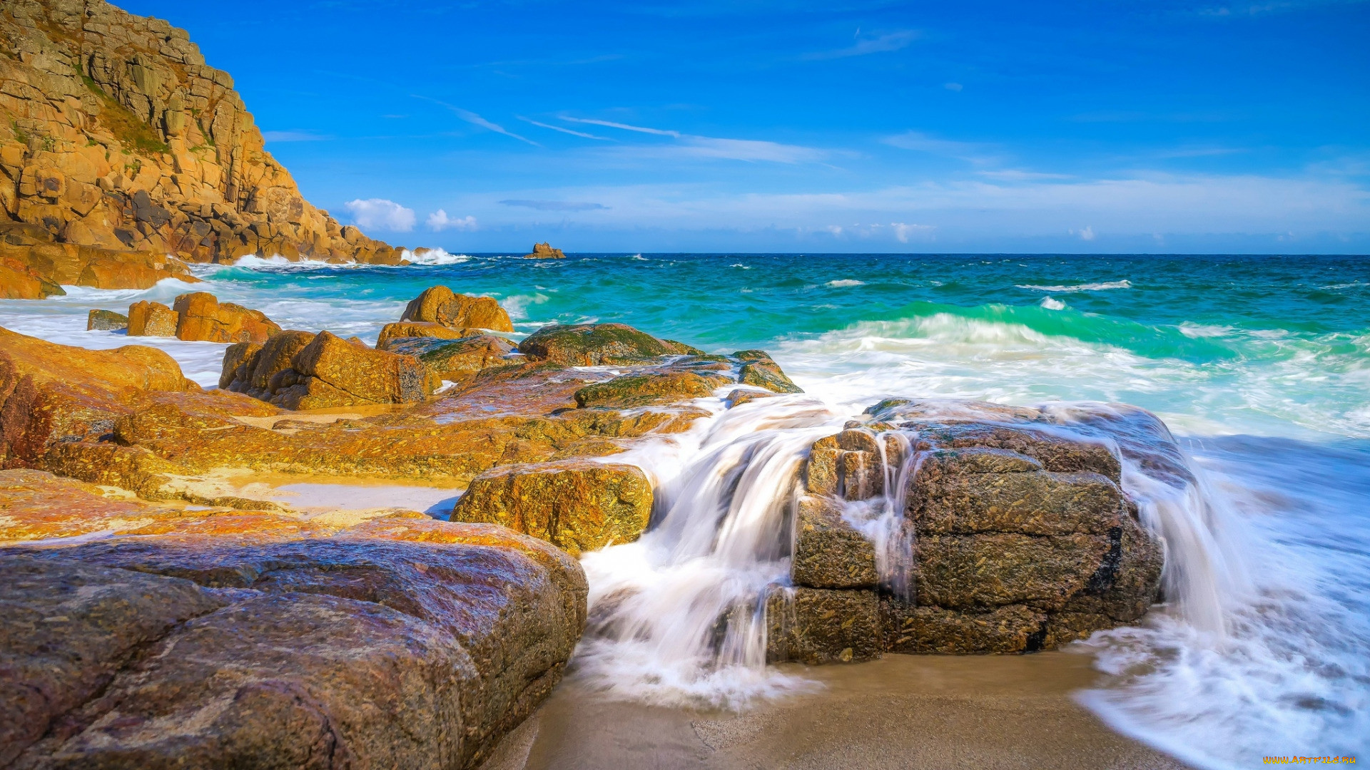 atlantic ocean, cornwall, england, , , atlantic, ocean